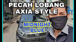 Axia style biru metalic : 2019 Axia Style Midnight Blue Review Warna Biru Youtube