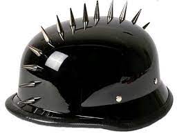 Check spelling or type a new query. Black German Novelty Motorcycle Helmet With Spikes