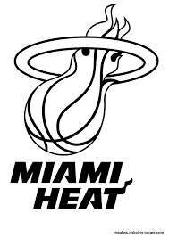 Miami Heat Logo Coloring Pages Miami Heat Logo Miami Heat Miami Heat Basketball