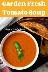 Garden Fresh Tomato Soup In 2020 Easy Tomato Soup Recipe Homemade Tomato Soup Recipe Fresh Tomato Soup