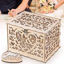Diy card box of a paper mach box with rhinestones (via www.bridenh.com) this card box is made from real wood, and is sure to capture the imagination of your guests. Amazon Com Glm Wedding Card Box With Lock Diy Money Box Holder Holds Up To 300 Cards Card Sign Ho Wedding Card Box Lock Card Box Wedding Money Box Wedding