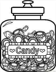Design with pastel colored cinnamon macaron vector. Candyjar6bw Coloring Page For Kids Free Candy Printable Coloring Pages Online For Kids Coloringpages101 Com Coloring Pages For Kids
