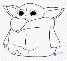 Baby yoda free svg, star wars svg baby yoda on board clipart #18976058. Clip Art Transparent Background Clip Art Baby Yoda Baby Yoda Drawing Outline Hd Png Download Vhv