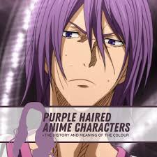 They are used to distinguish characters and define their personality. Purple Haired Anime Characters All About Anime And Manga