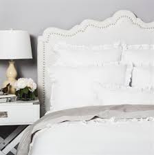 Corner ties inside the duvet covers prevent comforters from shifting and a hidden zipper makes. Ruffle Bedding The Vienna Soft White Crane Canopy