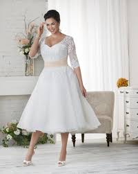 Half Sleeve V Neck Tea Length Organza A Line Plus Size Wedding Dress Abo0060 Wedding Dress Organza Short Wedding Dress Tea Length Wedding Dress
