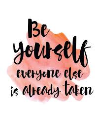 Be Yourself Print Inspirational Quote Print Positive Print Dorm Print Coral Watercolor Wall Art Be Yourself Quotes Inspirational Quotes Image Quotes