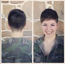 A women get makeover for chinese army. A Serious Shearing Military Hair Military Haircut Womens Hairstyles