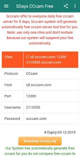 December 6, 2020 at 9:02 am. 5 Days Free Cccam Free Cccam Server Generator For Android Apk Download