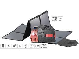Revolt Strom Powerbank Powerbank Solar Konverter Mit Faltbarem 100 Watt Solarpanel 80 Ah Notstromaggregat Mit Solar