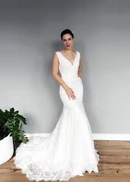 Get the best deals on low back mermaid wedding dress and save up to 70% off at poshmark now! Elegant Lace V Neck Low Back Mermaid Wedding Dress Etsy