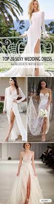 For outdoor wedding it is better to choose a short wedding dresses. Top 20 Sexy Wedding Dresses With Slit