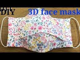 Here's a pattern and instructions to make a face mask. Pin On Sewing