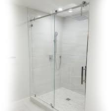 These bring together the appealing features of various doors and enclosures: Serenity System 59 W X 84 H Frameless Sliding Shower Door Clear Glass