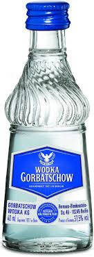 A generic 37,5% version with a blue label, a 50% version with black label and a 60% red label. Gorbatschow Vodka 4cl Kaufen Bottleworld De