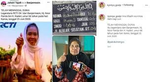 Noor parida 'ibu rcti oke', kamis (25/6/2020). Bintang Iklan Rcti Oke Tahun 90an Hj Noor Farida Meninggal Dunia Teras Jabar