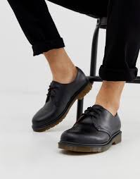 The second style that dr. Dr Martens 1461 Pw 3 Eye Shoes In Black Asos