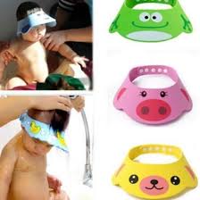 Lovely and cutely animal pattern can attract baby. New Baby Kids Shampoo Bath Bathing Shower Cap Hat Wash Hair Shield Adjustable 6l Unisex China Baby Shower Hats Baby Shower Cap Shower Hat