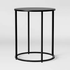 Glasgow Round Metal End Table Black Project 62 In 2020 Metal End Tables End Tables Side Table