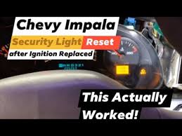 Bypass security alarm on 2004 chevy impala (this works). Chevy Impala 05 Security Light Reset Youtube