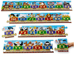 Alphabet express introduces skills that help children learn to read and spell. Alphabet Express Train Floor Puzzle Fiddle Sticks Toys And Games