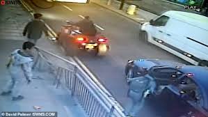 Believed to be a silver ford focus collided with a quad bike. Speeding Quad Bike Hurtles Across Junction And Smashes Into Railings In Front Of Pub Daily Mail Online