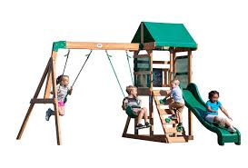 Somerset all cedar swing set. Best Swing Sets Under 500 Wooden Metal