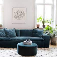 Luca Petrol 4 Seat Velvet Sofa Blue Sofa Living Velvet Sofa Velvet Furniture