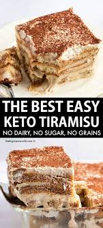 Here are 18 dairy free keto recipes for desserts, snacks, smoothies, quick dinners and easy instant pot and slow cooker recipes. Keto Tiramisu Vegan Recipe Keto Dessert Recipes Dairy Free Tiramisu Vegan Dessert Recipes
