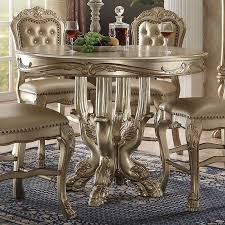 Acme Furniture Dresden Round Counter Height Dining Table From Hayneedle Com Counter Height Dining Table Dining Table Furniture