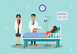I would highly suggest admitted to rather than admitted in the hospital. The Patient Is At The Doctor S And Admitted At The Hospital Royalty Free Cliparts Vectors And Stock Illustration Image 92656806