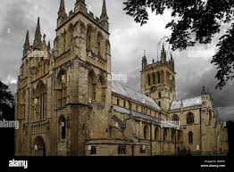 Selby Abbey, Selby, North Yorkshire, is a rare example of an abbey church  of the medieval period. It's like something out of a Harry Potter movie  Stock Photo