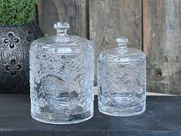 Check spelling or type a new query. Chic Antique Glass Jar With Lid Clear Large