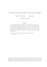PDF) Viewing urban spatial history from tall buildings