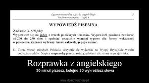 Składa się ze wstępu (tezy/hipotezy), rozwinięcia (argumentów), zakończenia (potwierdzenia tezy lub potwierdzenia/obalenia hipotezy). Rozprawka Z Angielskiego Demotywatory Pl