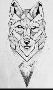 Tattoospolynesiansleeve Tattoospolynesiansleeve Geometric Wolf Tattoo Wolf Tattoo Design Geometric Drawing