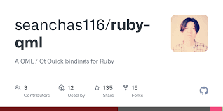 GitHub - seanchas116/ruby-qml: A QML / Qt Quick bindings for Ruby