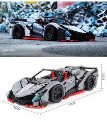 Lamborghini veneno carro control remoto transformer musica. Builo 1003 Moc 10559 Silver Lamborghini Veneno Roadster Lepin World