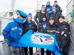 The toronto blue jays are a canadian based major league baseball team. Blue Jays Mascot Ace Visit Cfb Halifax Pacific Navy Newslookout Newspaper
