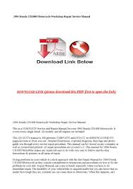 2008 honda cb 1000r wiring diagram. Calameo 1994 Honda Cb1000 Motorcycle Workshop Repair Service Manual