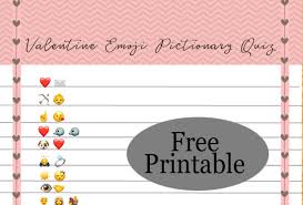 After all of the hustle and bustle leading up to christmas the last thing many people want to worry about is cooking on the big day. Free Printable Valentine S Day Emoji Pictionary Quiz
