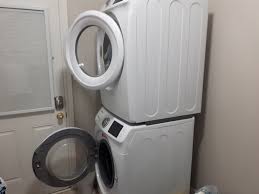 A stackable set allows the convenience of doing laundry at home without having to give up valuable floor space. Turning Stacked Washer Dryer Doityourself Com Community Forums