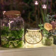 Fenton art glass vase by catrulz on indulgy.com. Fairy Lights In Clear Glass Vase O15 X H 14 5 Cm 40 Warm White Microleds Battery Led Lanterns