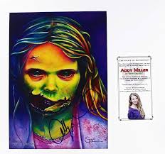 Amazon.com: Walking Dead The Addy Miller As Teddy Bear Girl Autographed Art  Print: Posters & Prints