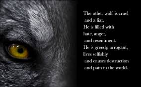 Two Wolves At War Wolf Quotes Two Wolves Wolf