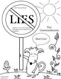 Thou Shalt Not Bear False Witness Against Thy Neighbor Lie Coloring Page For Kids Sunday School Coloring Pages School Coloring Pages Sunday School Preschool