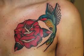 Bird And Rose Tattoo Pin By Leah Weaselboy On My Likes Hummingbird Tattoo Birds Tattoo Tattoos