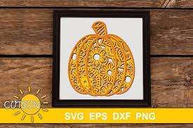 3d Layered Pumpkin Svg Fall Layered Svg 727278 Cut Files Design Bundles