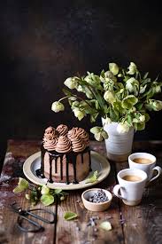 En muffin med standard størrelse tar omtrent en halv kopp smør, så hvis oppskriften gjør 24 muffins. Bilde Sjokolade Kake Kaffe Cappuccino Hellebore Mat Tekopp Stilleben