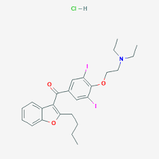 Cate 10 comprimate in blister, cate 1 sau 3 blistere plasate impreuna cu instructiunea pentru. Amiodarone Hydrochloride C25h30cli2no3 Pubchem